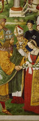 Fr&eacute;d&eacute;ric III et Aenas Sylvius &eacute;v&ecirc;que de Sienne
