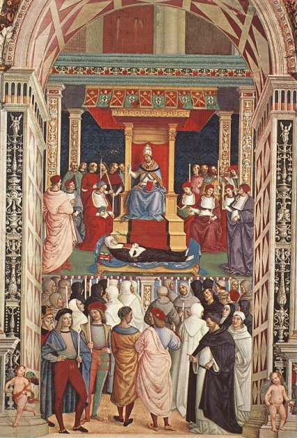 Canonisation de Catherine de Sienne par Pinturicchio