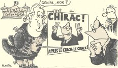 Jacques Chirac le Krach par Plantu (Le Monde)