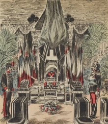Chapelle ardente à l'Elysée pour Sadi Carnot, Image d'Epinal