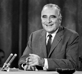 Georges Pompidou souriant