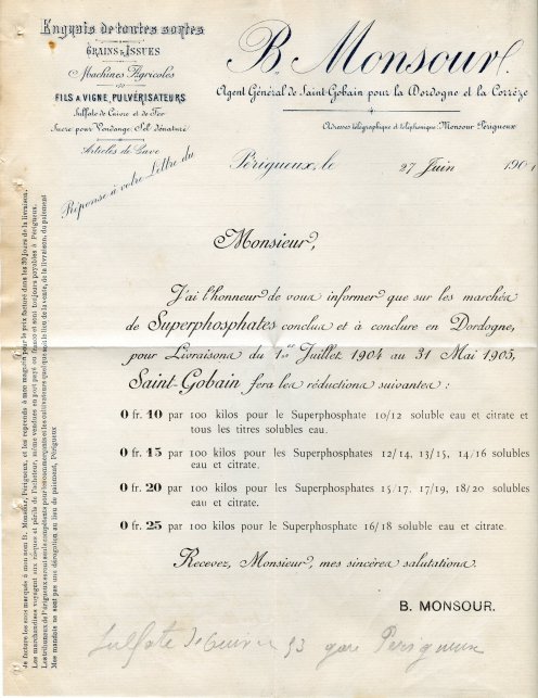 Tarif Saint-Gobain